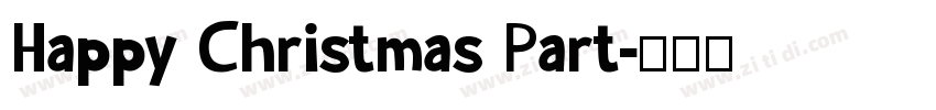 Happy Christmas Part字体转换